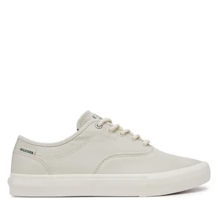 Tenisówki Tommy Hilfiger Th Hi Vulc Low Oxford Twill FM0FM05400 Biały - Trampki męskie - miniaturka - grafika 1