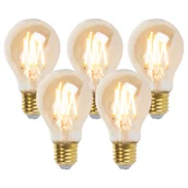 Żarówki LED - LUEDD Zestaw 5 ściemnialnych żarówek LED E27 goldline 5W 380 lm 2200K - miniaturka - grafika 1