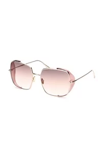 Tom Ford okulary przeciwsłoneczne damskie kolor złoty - Okulary przeciwsłoneczne - miniaturka - grafika 1