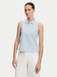 Gant Polo 4200560 Niebieski Regular Fit - Koszulki sportowe damskie - miniaturka - grafika 1