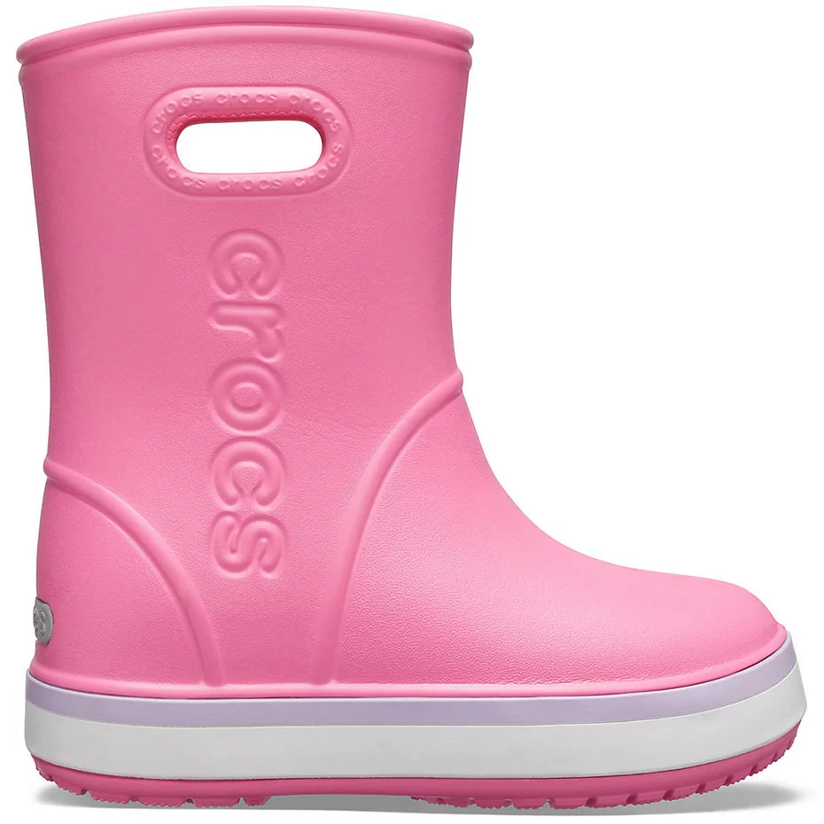 Crocs kalosze dla dzieci Crocband Rain Boot Kids różowe 205827 6QM - Ceny i  opinie na Skapiec.pl