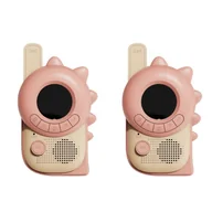 Zabawki interaktywne dla dzieci - The Zoofamily - Krótkofalówki dla dzieci Zoo Walkie Talkie - Dino Pink - miniaturka - grafika 1