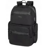 Plecaki szkolne i tornistry - Plecak męski na laptopa R-bag Royd Black - miniaturka - grafika 1