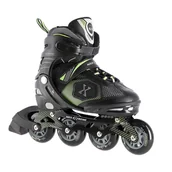 Rolki - Nils Extreme NA9080 CZARNO/ZIELONE ROZM M (35-38) ŁYŻWOROLKI EXTREME - miniaturka - grafika 1