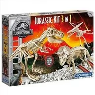 Mały naukowiec - Clementoni Zestaw edukacyjny Jurassic World Kit - T-Rex, Triceratops, Pteradon 1848464 - miniaturka - grafika 1