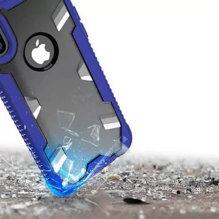 Zizo Proton Case Pancerne etui iPhone X ze szkłem 9H na ekran (Blue/Trans Clear) - Etui i futerały do telefonów - miniaturka - grafika 10