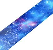 Sztuczne paznokcie i akcesoria - F79 - FOLIA TRANSFEROWA 10cmx4cm - BLUE STARS - miniaturka - grafika 1