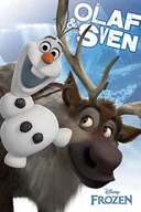 Puzzle - PUZZLE OLAF KRAINA LODU FROZEN A3 252 el z Nadrukiem + IMIĘ Pudełko 21 - miniaturka - grafika 1