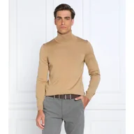 Swetry męskie - BOSS Wełniany golf Musso-P | Slim Fit - miniaturka - grafika 1