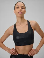 Bielizna sportowa damska - 4F Biustonosz do jogi z niskim wsparciem damski - czarny XS - miniaturka - grafika 1