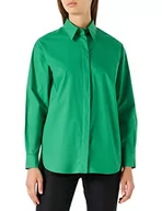 Koszule damskie - PINKO Damska koszula Bridport 2 popelina, Xa6_zielony trawnik angielski, 38 cm - miniaturka - grafika 1