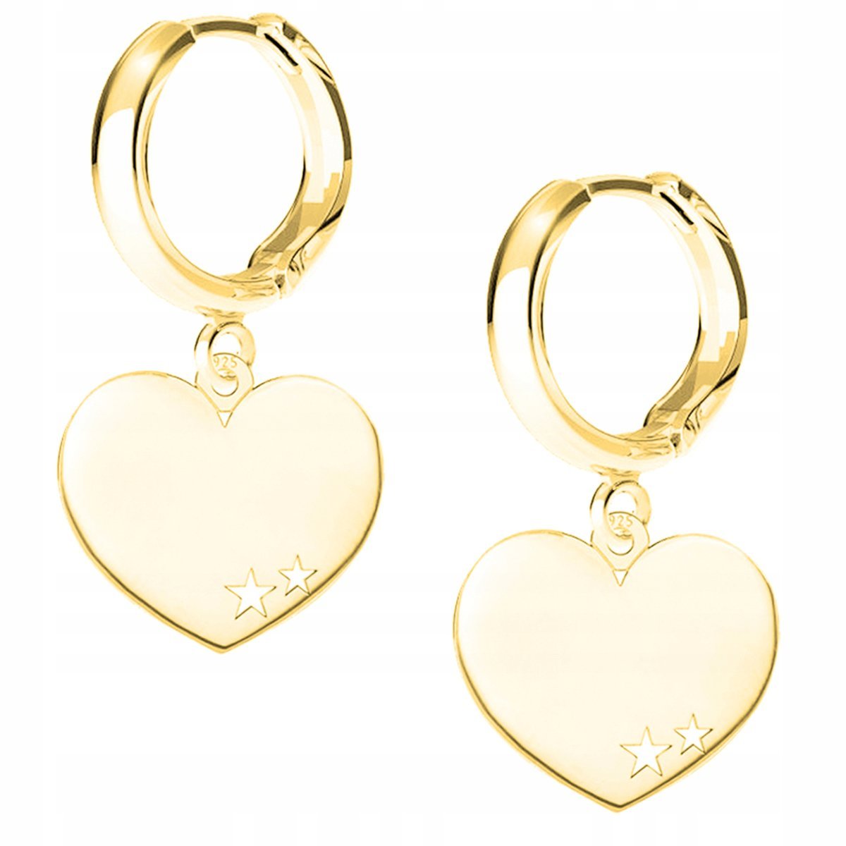 Kolczyki złote Serce Serduszko 925
