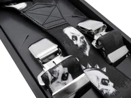 Dodatki do ubrań - Ciemne szelki do spodni - czaszki, punk SZ123 - miniaturka - grafika 1