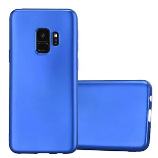 Pokrowiec Do Samsung Galaxy S9 w METALLIC NIEBIESKI Etui TPU Silikon Obudowa Ochronny Case Cover Cadorabo - Etui i futerały do telefonów - miniaturka - grafika 1