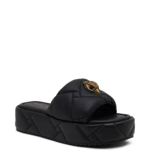 Kurt Geiger Satynowe klapki KENSINGTON PUFF - Klapki i japonki damskie - miniaturka - grafika 1