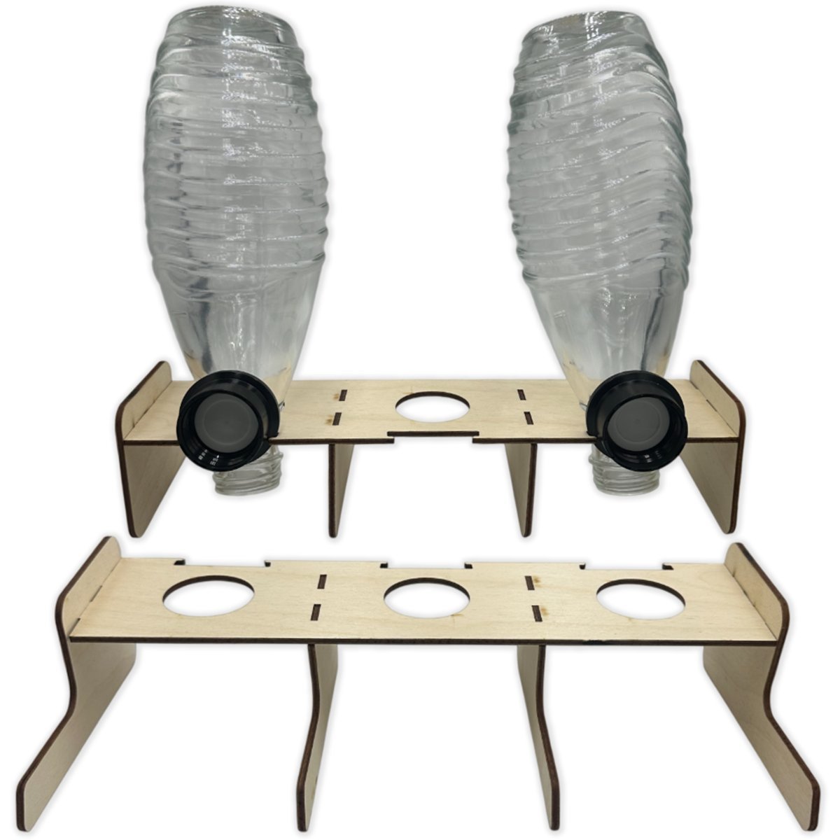 Ociekacz Na 3 Butelki Szklane Karafki Do Saturatora Sodastream Uchwyt