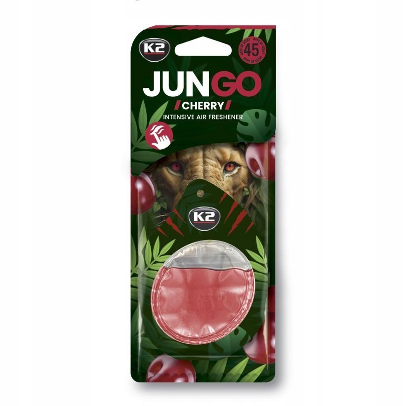 K2 V361 JUNGO CHERRY Zapach Samochodowy Membranowa Zawieszka do Samochodu