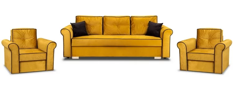 Zestaw Wypoczynkowy do Salonu Merida Sofa + 2x Fotele