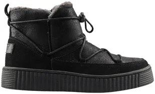 4F, Buty zimowe dziewczęce, HJZ19-JOBDA002 czarne 21S, rozmiar 30 - Moda i Uroda OUTLET - miniaturka - grafika 1