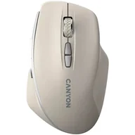 Myszki - Canyon pel MW-21 BlueLED 7buttons Wireless Cosmic Latte RF Wireless Optyczny 1600 DPI CNS-CMSW21CL - miniaturka - grafika 1