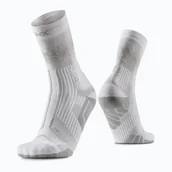 Skarpetki sportowe męskie - X-SOCKS skarpetki biegowe TERRASKIN PERFORM CREW x white/silver grey - miniaturka - grafika 1