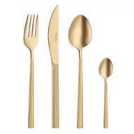 Zestawy sztućców - Zestaw sztućców złotych 6 osób 24 elementy hera vintage gold villa italia - miniaturka - grafika 1