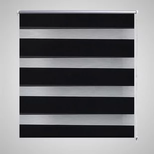 vidaXL vidaXL Roleta Zebra (60 x 120 cm) Czarna - Rolety - miniaturka - grafika 1