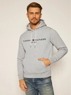 Bluzy męskie - Tommy Hilfiger Bluza Core Logo MW0MW10752 Szary Regular Fit - miniaturka - grafika 1