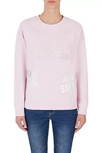 Armani Exchange Damski sweter Sustainable, długi rękaw, prążkowany mankiet, bluza, ilusion, bardzo mały, iluzja, XS - Bluzy damskie - miniaturka - grafika 1