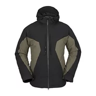 Kurtki męskie - Volcom Męska kurtka Quad Angle, 2 l, Tds Jacket, ciemny teak, M, Ciemny teak, M - miniaturka - grafika 1