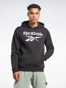 Reebok Bluza Identity Stacked Logo H54802 Czarny Regular Fit - Bluzy męskie - miniaturka - grafika 1