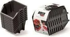 Prosperplast KUWETY 8 BINEER SHORT 10 SZT. CZARNE 206x118x144mm KBISS15-S411 - Pojemniki przemysłowe - miniaturka - grafika 1