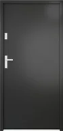 Drzwi zewnętrzne - Drzwi stalowe zewnętrzne wejściowe Hertz antracytowe 80 lewe - miniaturka - grafika 1