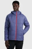 Kurtki i kamizelki sportowe męskie - 4F Kurtka puchowa trekkingowa z wypełnieniem Primaloft Silver męska - granatowa XXL - miniaturka - grafika 1
