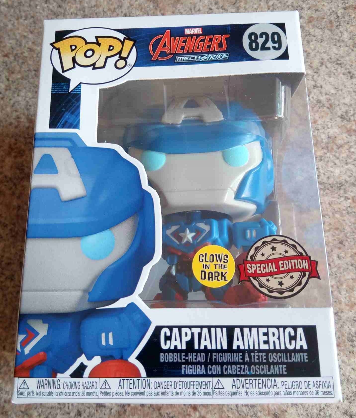 Figurka Funko Pop Funko POP! 829: Marvel Mech Strike - Captain America FYE Exclusive