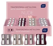 Temperówki - TEMPERÓWKA PODWÓJNA METALOWA NUDE INTERDRUK - miniaturka - grafika 1