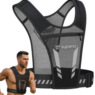 Kamizelka do biegania na rower szelki odblaskowe z kieszeniami lekki plecak - Plecaki Kamizelka do biegania na rower szelki odblaskowe z kieszeniami lekki plecak - Plecaki - miniaturka - grafika 1