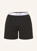 Piżamy męskie - Calvin Klein Szorty Od Piżamy Cotton Jersey schwarz - miniaturka - grafika 1