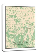 Obrazy i zdjęcia na płótnie - Warmia mapa kolorowa - obraz na płótnie Wymiar do wyboru: 60x80 cm - miniaturka - grafika 1