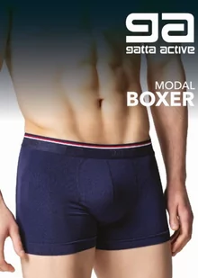 SZORTY GATTA BOXER MODAL (kolor black, rozmiar M) - Majtki męskie - miniaturka - grafika 1