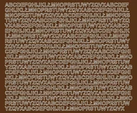 Pasmanteria - Litery samoprzylepne z połyskiem, brązowe, 7 mm - miniaturka - grafika 1