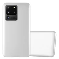Etui i futerały do telefonów - Pokrowiec Do Samsung Galaxy S20 ULTRA w METALLIC SREBRNY Etui TPU Silikon Obudowa Ochronny Case Cover Cadorabo - miniaturka - grafika 1