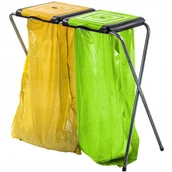 Worki na śmieci - Stojak na worki do segregacji śmieci Amal, podwójny - miniaturka - grafika 1