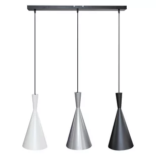 Rabalux Trincola lampa wisząca 3x40W srebrna/czarna/biała 5312 - Lampy sufitowe - miniaturka - grafika 2