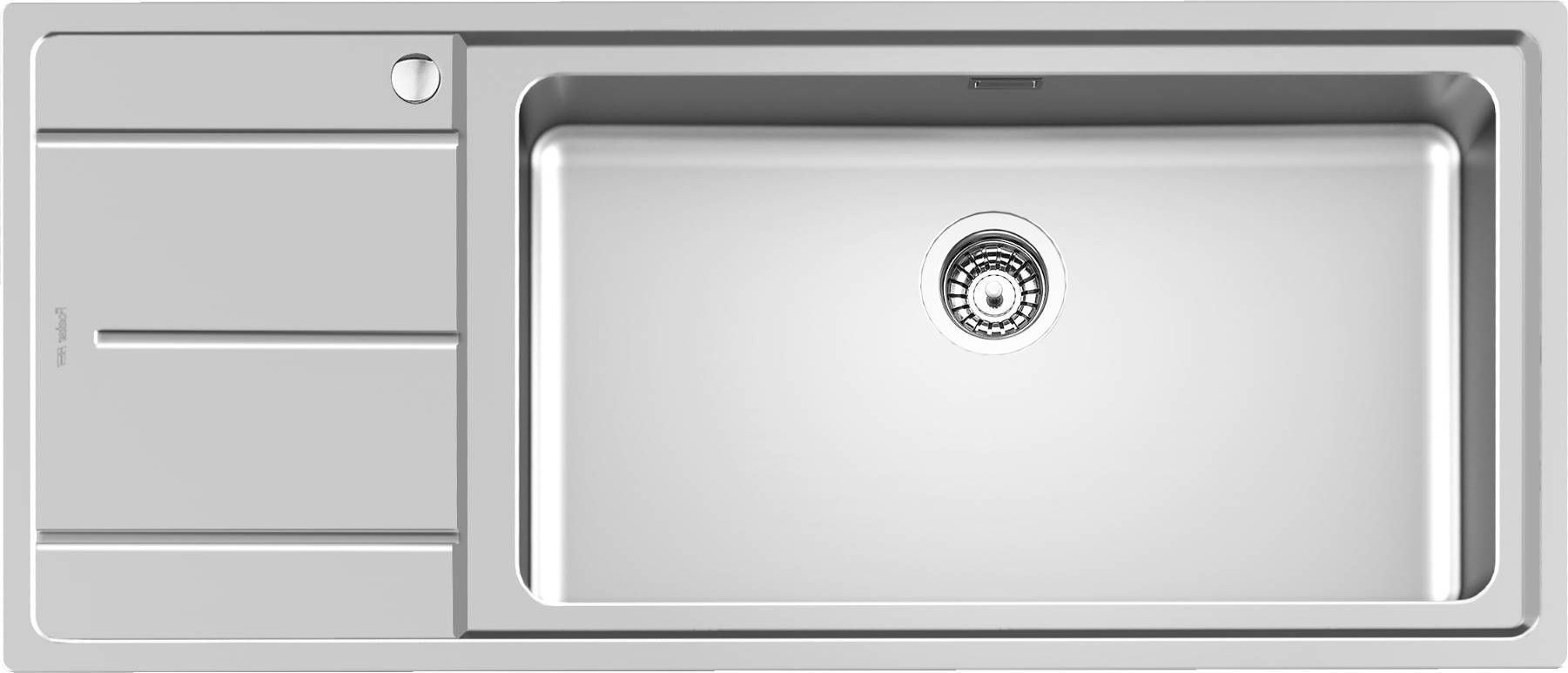 Foster Zlewozmywak 3216051 Evo 1-komorowy Foster Zlewozmywak do zabudowy 116 x 50 z prawą komorą - stal nierdzewna szczotkowana