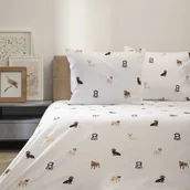 Pościel - HOMLA POŚCIEL CANE z mikrofibry w pieski 220x200 + 2*50x60 cm - miniaturka - grafika 1