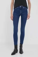 Spodnie damskie - Tommy Hilfiger jeansy Harlem damskie kolor granatowy - miniaturka - grafika 1