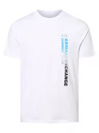 Koszulki męskie - Armani Exchange - T-shirt męski, biały - miniaturka - grafika 1