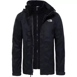 Kurtka The North Face Evolve II Triclimate 00CG55JK31 - czarna - Kurtki i kamizelki sportowe męskie - miniaturka - grafika 1