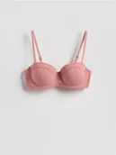 Biustonosze - Reserved - Biustonosz balkonetka push up - różowy - miniaturka - grafika 1